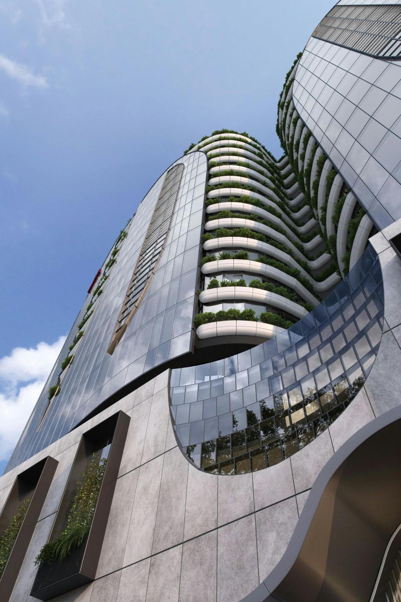 Melbourne Marriott Hotel Docklands Bagian luar foto The proposed One River North